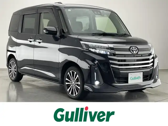 トヨタ ルーミー カスタムG－T 愛知県 2021(令3)年 1.4万km ブラックマイカメタリック 純正９型ナビ　全方位カメラ　ＥＴＣ　禁煙車　セーフティセンス　追従クルコン　両側パワスラ　フルセグＴＶ　ＤＶＤ　ドラレコ　レーンキープ　衝突軽減　ＬＥＤライト　フォグランプ　ＵＳＢ　コーナーセンサー