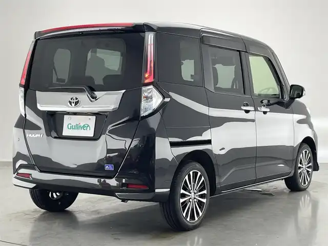トヨタ ルーミー カスタムG－T 愛知県 2021(令3)年 1.4万km ブラックマイカメタリック 純正９型ナビ　全方位カメラ　ＥＴＣ　禁煙車　セーフティセンス　追従クルコン　両側パワスラ　フルセグＴＶ　ＤＶＤ　ドラレコ　レーンキープ　衝突軽減　ＬＥＤライト　フォグランプ　ＵＳＢ　コーナーセンサー