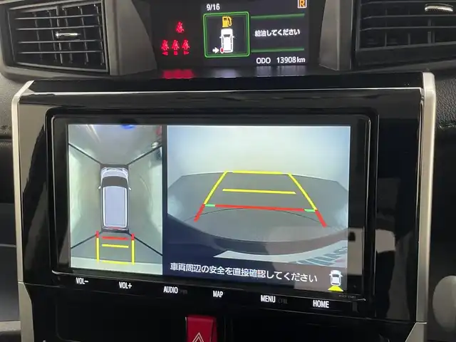 トヨタ ルーミー カスタムG－T 愛知県 2021(令3)年 1.4万km ブラックマイカメタリック 純正９型ナビ　全方位カメラ　ＥＴＣ　禁煙車　セーフティセンス　追従クルコン　両側パワスラ　フルセグＴＶ　ＤＶＤ　ドラレコ　レーンキープ　衝突軽減　ＬＥＤライト　フォグランプ　ＵＳＢ　コーナーセンサー