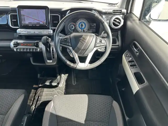 スズキ クロスビー HYBRID MZ 新潟県 2018(平30)年 1.2万km ピュアホワイトP ワンオーナー/衝突軽減/純正ナビ/（フルセグ、Bluetooth、CD/DVD、AM/FM）/全方位カメラ/パドルシフト付き/革巻きステアリング/クルーズコントロール追従有/ETC2.0/シートヒーター/パーキングアシスト/レーンキープアシスト/コーナーセンサー（後方のみ）/アイドリングストップ/オートライト/オートハイビーム/USB入力端子/LEDヘッドライト/横滑り防止/スマートキー/プッシュスタート/純正フロアマット