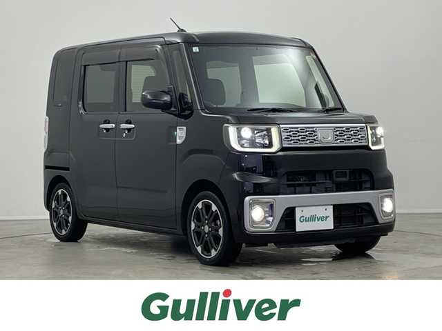 ダイハツ ウェイク G SA 埼玉県 2015(平27)年 6万km ブラックマイカメタリック 社外メモリナビ（AVN-Z04iW）/　CD/DVD/BT/USB/SD/SDREC/両側パワースライドドア/バックカメラ/衝突被害軽減システム/横滑り防止装置/社外ビルトインETC/エンジンスタートボタン/スマートキー/スペアキー/純正LEDヘッドライト＆フォグランプ/オートライト/純正アルミホイール