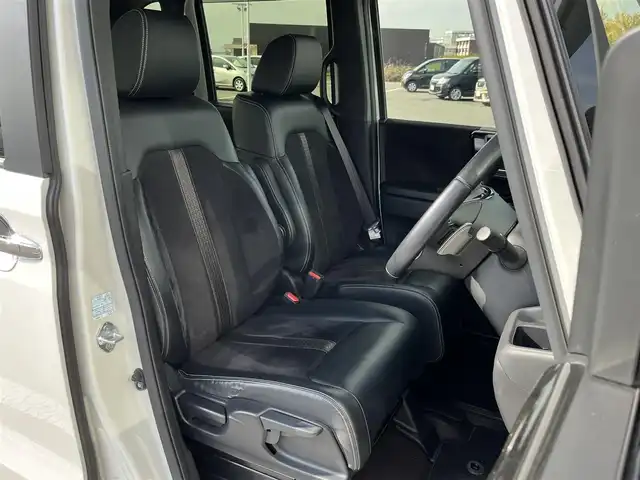 ホンダ Ｎ ＢＯＸ カスタム G EX ターボ ホンダセンシング 奈良県 2018(平30)年 4.1万km プラチナホワイトパール 純正メモリナビ　[VXM-185VFi]/バックカメラ　/フルセグＴＶ　/両側パワースライドドア　/純正１４インチＡＷ　/前後ドライブレコーダー　/衝突被害軽減システム　/パドルシフト　/車線逸脱警報　/ハーフレザーシート /レーンキープアシスト