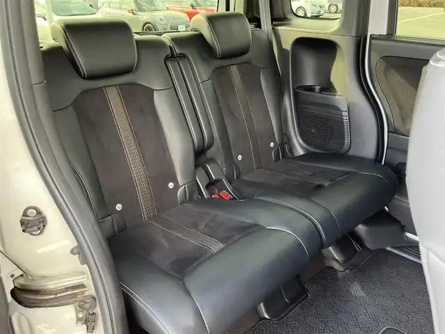 ホンダ Ｎ ＢＯＸ カスタム G EX ターボ ホンダセンシング 奈良県 2018(平30)年 4.1万km プラチナホワイトパール 純正メモリナビ　[VXM-185VFi]/バックカメラ　/フルセグＴＶ　/両側パワースライドドア　/純正１４インチＡＷ　/前後ドライブレコーダー　/衝突被害軽減システム　/パドルシフト　/車線逸脱警報　/ハーフレザーシート /レーンキープアシスト