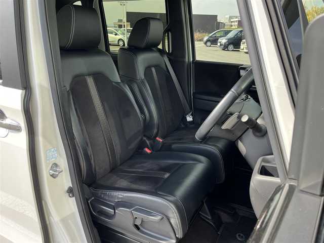 ホンダ Ｎ ＢＯＸ カスタム G EX ターボ ホンダセンシング 広島県 2018(平30)年 4.1万km プラチナホワイトパール 純正メモリナビ　[VXM-185VFi]/バックカメラ　/フルセグＴＶ　/両側パワースライドドア　/前後ドライブレコーダー　/衝突被害軽減システム　/パドルシフト　/車線逸脱警報　/ハーフレザーシート /レーンキープアシスト/ETC/LEDヘッドライト/フォグランプ/ドアバイザー/純正１５インチAW