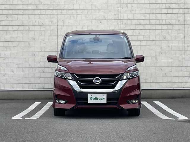 日産 セレナ ハイウェイスター Vセレクション 岡山県 2018(平30)年 6.7万km マルーンレッド 純正7型SDナビ(フルセグTV/CD/DVD/BT)/アラウンドビューモニター/プロパイロット/エマージェンシーブレーキ/コーナーセンサー/両側パワスラ/ドラレコ/ETC/デジタルインナーミラー/USBポート/純正LEDヘッドライト/純正フロアマット/純正16インチアルミホイール/スマートキー/プッシュスタート