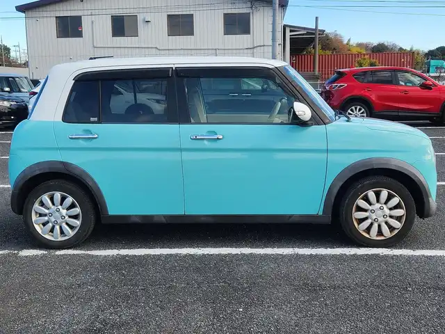スズキ ラパン X 宮城県 2017(平29)年 9.1万km フレンチミントパールメタリック 4WD/メーカーオプションナビ/フルセグTV/全方位モニター/ETC/衝突被害軽減ブレーキ/HIDヘッドランプ/オートライト/オートエアコン/革巻きステアリング/ステアリングスイッチ/前席シートヒーター/純正14インチアルミホイール/スマートキー/プッシュエンジンスタート/禁煙車