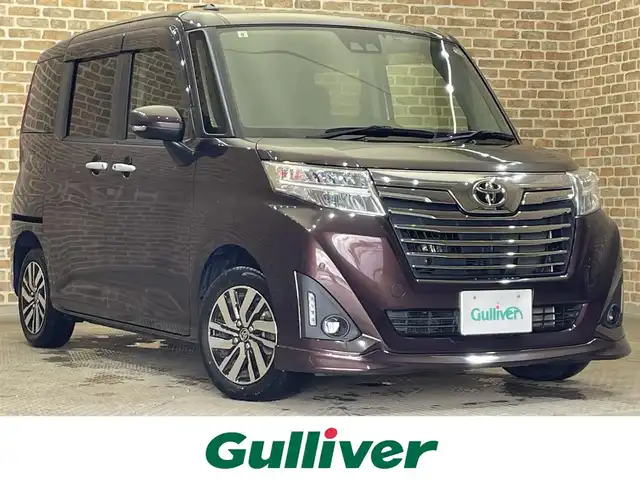 トヨタ ルーミー カスタムG 岩手県 2019(令1)年 3.8万km プラムブラウンパールクリスタルシャイン ワンオーナー/４WD/両側パワースライドドア/クルーズコントロール/スマートアシスト３/衝突回避支援ブレーキ/誤発進抑制機能/車線逸脱警報/ハイビームアシスト/先行車発信お知らせ機能/コーナーセンサー/横滑り防止装置/アイドリングストップ/ロールサンシェード/シートヒーター/ストラーダナビ/フルセグTV/バックカメラ/ドライブレコーダー/ETC/LEDヘッドライト/LEDフォグライト/純正アルミホイール