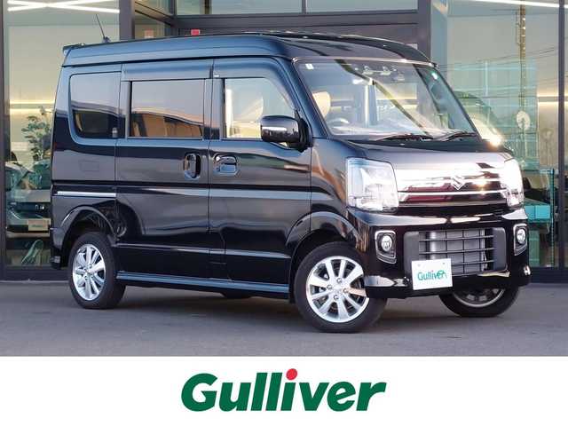 スズキ エブリィ ワゴン PZターボ スペシャル ハイルーフ 東京都 2024(令6)年 0.1万km ブルーイッシュブラックパール3 ターボ/両側パワースライドドア/バックカメラ/電動オートステップ/ドライブレコーダー/ETC2.0/シートヒーター/衝突軽減ブレーキ/レーンキープアシスト/コーナーセンサー/アイドリングストップ/スマートキー/純正アルミホイール