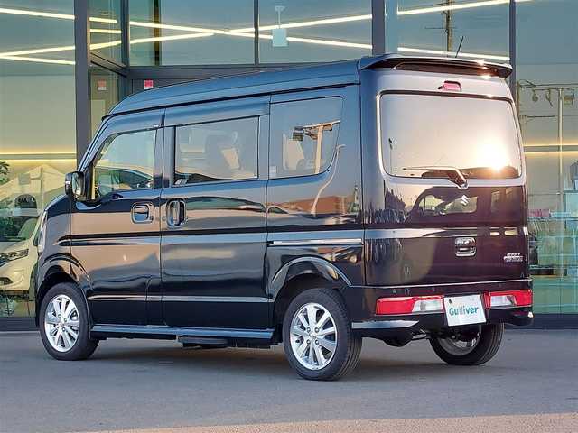 スズキ エブリィ ワゴン PZターボ スペシャル ハイルーフ 東京都 2024(令6)年 0.1万km ブルーイッシュブラックパール3 ターボ/両側パワースライドドア/バックカメラ/電動オートステップ/ドライブレコーダー/ETC2.0/シートヒーター/衝突軽減ブレーキ/レーンキープアシスト/コーナーセンサー/アイドリングストップ/スマートキー/純正アルミホイール