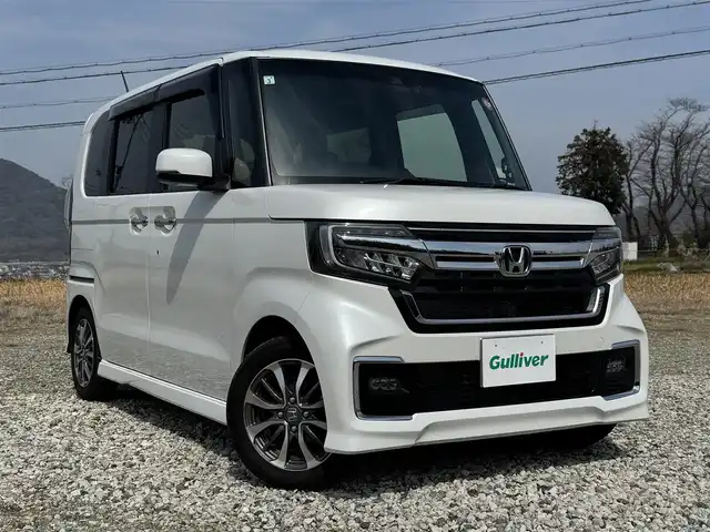 ホンダ Ｎ ＢＯＸ カスタム L 兵庫県 2021(令3)年 5.3万km プラチナホワイトパール ワンオーナー/純正ナビ/フルセグTV/バックモニター/純正ドラレコ（F/R）/ETC純正14インチAW/パワースライドドア/オートライト/LEDヘッドライト/レーダークルーズ/レーンキープ/両前シートヒーター/禁煙車