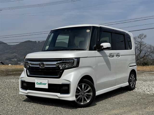 ホンダ Ｎ ＢＯＸ カスタム L 兵庫県 2021(令3)年 5.3万km プラチナホワイトパール ワンオーナー/純正ナビ/フルセグTV/バックモニター/純正ドラレコ（F/R）/ETC純正14インチAW/パワースライドドア/オートライト/LEDヘッドライト/レーダークルーズ/レーンキープ/両前シートヒーター/禁煙車