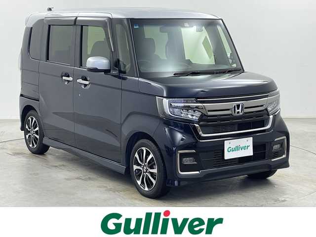 ホンダ Ｎ ＢＯＸ カスタム L 栃木県 2022(令4)年 2.9万km ミッドナイトブルービームメタリック ナビ/ CD/DVD/SD/USB/ラジオ/Bluetooth/フルセグテレビ/バックカメラ/両側パワースライドドア/衝突回避支援ブレーキ/路外逸脱抑制システム/レーダークルーズコントロール/オートハイビーム/コーナーセンサー/横滑り防止機能/前席シートヒーター/前後ドライブレコーダー/ETC/後席サンシェード/LEDヘッドライト/フォグランプ/スマートキー/ステアリングスイッチ/純正エンジンスターター/純正14inアルミホイール/電動格納ミラー/ウィンカーミラー/ドアバイザー
