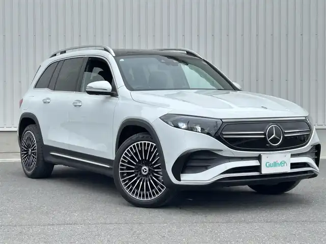 メルセデス・ベンツ Ｍ・ベンツ ＥＱＢ２５０ AMGライン 群馬県 2023(令5)年 1.7万km デジタルホワイト 純正10.25インチワイドディスプレイナビ/（Bluetooth/USB/AM/FM/AppleCarPlay/AndroidAuto/フルセグTV）/サンルーフ/全方位カメラ/ブルメスターサウンドシステム/アクティブレーンキープアシスト/アクティブステアリングアシスト/アダプティブクルーズコントロール/ブラインドスポットモニター/横滑り防止装置/パークトロニック/パドルシフト/電動テールゲート/純正ドラレコ（全方位・前後）/前席シートヒーター/電子パーキングブレーキ/LEDヘッドライト/ヘッドアップディスプレイ/SPORT/COMFORT モード/純正ETC2.0/純正フロアマット/純正20インチアルミホイール/レザーシート/保証書/取扱説明書/スペアキー1本/社外充電ケーブル（JOY ALL）車載