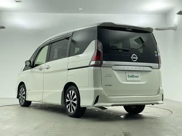 日産 セレナ ハイウェイスターVセレクションⅡ 福井県 2019(令1)年 4.5万km ブリリアントホワイトパール 純正9インチSDナビ【MM518D-L】/CD/DVD/Blu-ray/フルセグTV/Bluetooth/AM/FM/アラウンドビューモニター/セーフティパックB/両側ハンズフリーオートスライドドア/パーキングアシスト/純正ドライブレコーダー（ナビ連動）/革巻きステアリング/ステアリングリモコン/ステアリングチルド機構/プッシュスタート/スマートキー（スペア１本あり）/ETC/電動パーキングブレーキ/オートライト /LEDヘッドライト/フォグランプ/革調シートカバー