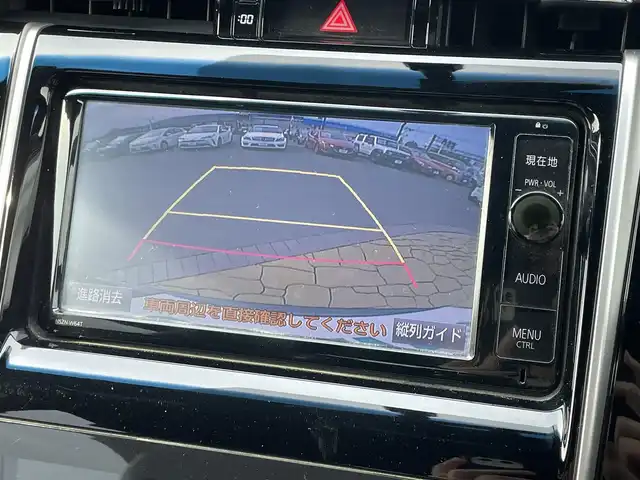 トヨタ ハリアー エレガンス 宮崎県 2014(平26)年 5.8万km スパークリングブラックパールクリスタルシャイン ●純正ナビ/(フルセグ/CD/DVD/USB/Bluetooth)/●ハーフレザーシート/●運転席パワーシート/●バックカメラ/●衝突軽減ブレーキ/●前後コーナーセンサー/●オートライト/●フォグランプ/●革巻きステアリング/●ステアリングスイッチ/●電動格納ウインカーミラー/●ETC/●フロアマット/●ドアバイザー/●ISOFIX/●スマートキー/●プッシュスタート/●純正17インチアルミホイール/●W＋サイド＋カーテンSRS＋ABS