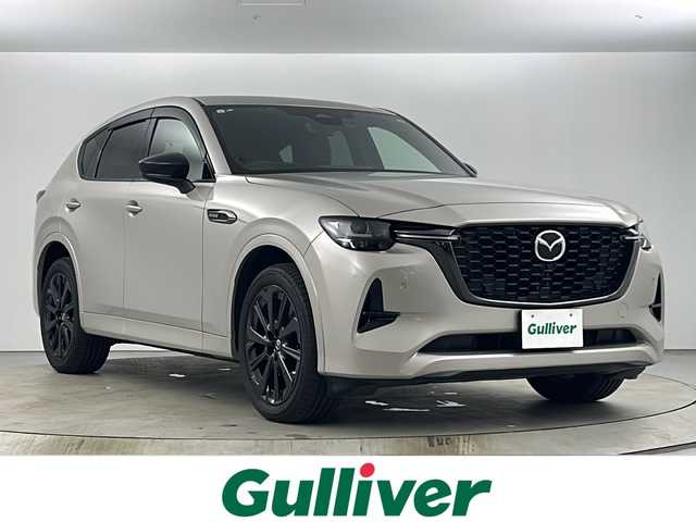 マツダ ＣＸ－６０ XD HV エクスクルーシブスポーツ 愛知県 2023(令5)年 1.9万km プラチナクォーツメタリック 衝突被害軽減ブレーキ/フルセグテレビ/マツダコネクトナビ/ビルトインETC/ドライブレコーダー（前後）/360°ビューモニター/レザーシート/シートヒーター/エアシート/ステアリングヒーター/パワーシート/Bluetooth接続/HDMI/BOSEサウンド/LEDヘッドライト/純正20インチアルミホイール/レダークルーズコントロール/置くだけ充電/スマートキー/スペアキー1本/USB入力端子/プッシュスタート