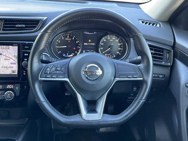 日産 エクストレイル ハイブリッド 20X エクストリーマーX 山口県 2017(平29)年 5.8万km ブリリアントホワイトパール 純正９インチナビ/・フルセグテレビ/・DVD再生機能/・Bluetooth/バックカメラ/パワーバックドア/エマージェンシーブレーキ/ALL　MODE　４×４-i/ヒルディセントコントロール/シートヒーター/LEDヘッドライト/オートライト/コーナーセンサー/ドライブレコーダー/ステアリングスイッチ/純正１８AW/ETC/スマートキー/プッシュスタート/スペアキー有/取扱説明書