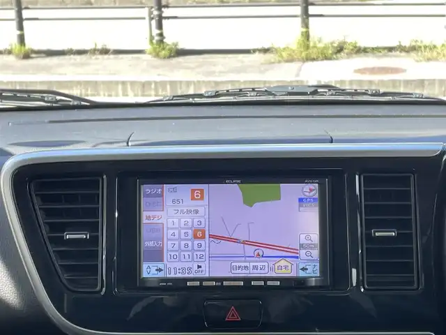 日産 デイズ ルークス ハイウェイスターX 岐阜県 2016(平28)年 3.8万km ホワイトパール 社外ナビ(AM/FM/DVD/フルセグ)/４WD/全方位カメラ/シートヒーター/衝突軽減ブレーキ/片側パワースライドドア/ETC/スマートキー/プッシュスタート/純正アルミホイール/スペアキー/保証書/取扱説明書
