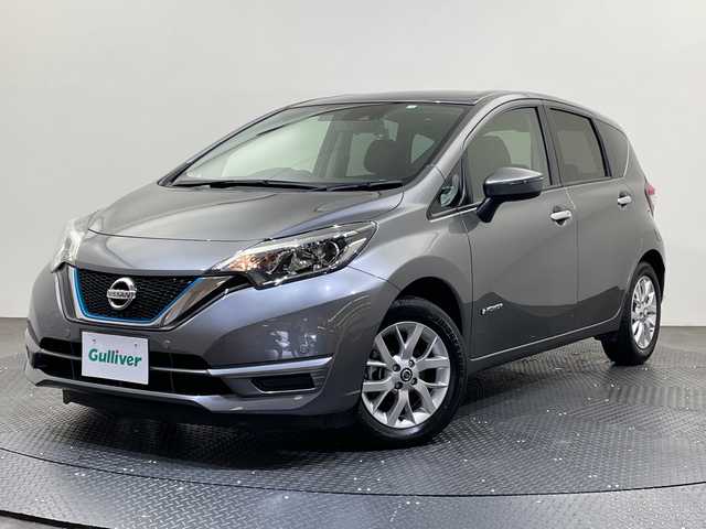 日産 ノート e－パワー X 愛媛県 2020(令2)年 2.9万km ダークメタルグレー 社外ナビ/ワンセグ／Ｂｌｕｅｔｏｏｔｈ／ＵＳＢ/バックカメラ/衝突軽減ブレーキ/前後コーナーセンサー/レーンキープアシスト/ＥＴＣ/前方ドライブレコーダー/オートライト/スマートキー
