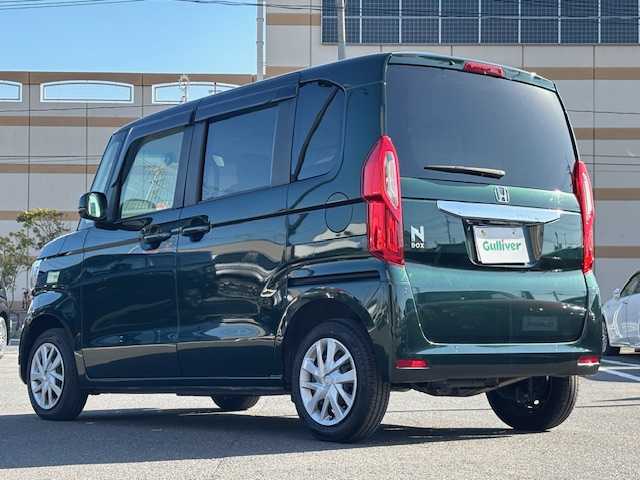 ホンダ Ｎ ＢＯＸ EX 宮城県 2021(令3)年 3.6万km ブリティッシュグリーンP 登録時走行距離３６０２３ｋｍ/クルーズコントロール/ビルトインETC/横滑り防止装置/車線逸脱警報/衝突軽減ブレーキ/純正フロアマット/DVD/CD/FM/AM/TV/iPad/SD/USB/BT/片側パワースライドドア/バックカメラ/ステアリングリモコン/シートヒーター/ドライブレコーダー前後/LEDヘッドライト/純正ドアバイザー/電格ミラー/パワーウインド/オートライト/AAC/純正スチールホイール/純正ホイールキャップ/タイヤ【ダンロップ　EC204】２３年製