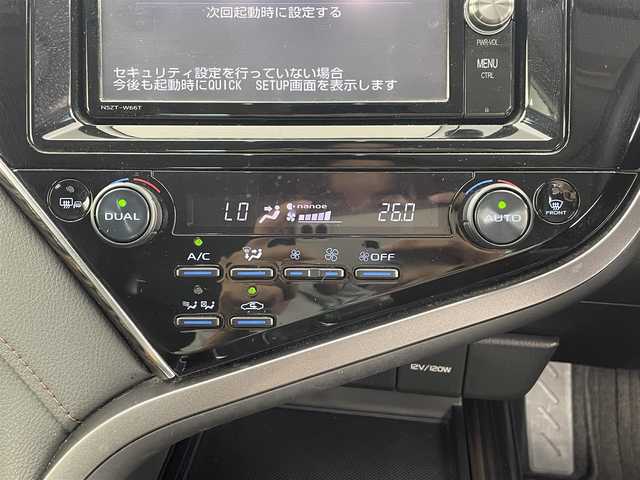 トヨタ カムリ G 大分県 2017(平29)年 6.6万km プラチナホワイトパールマイカ モデリスタエアロ/TOYOTAセーフティセンス/・プリクラッシュセーフティ/・レーンディパーチャアラート/・レーダークルーズコントロール/・オートマチックハイビーム/純正SDナビ　型式：NSZT-W66T/【フルセグTV、DVD再生可、BT対応】/ステアリングスイッチ/バックカメラ/ビルトインETC/社外ドライブレコーダー（前方）/運転席パワーシート/革調シートカバー/横滑り防止装置/電動格納ミラー/純正フロアマット/オートライト/LEDヘッドライト/フォグランプ/社外19インチアルミホイール/純正AW積込
