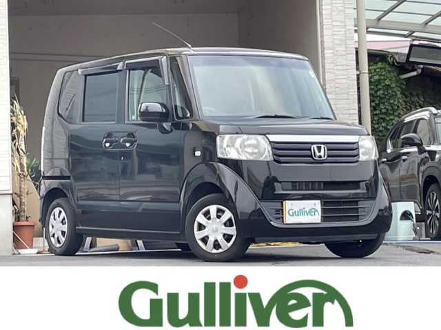 ホンダ Ｎ ＢＯＸ G Lパッケージ 大分県 2012(平24)年 11万km クリスタルブラックパール 両側スライドドア/純正フロアマット/スマートキー