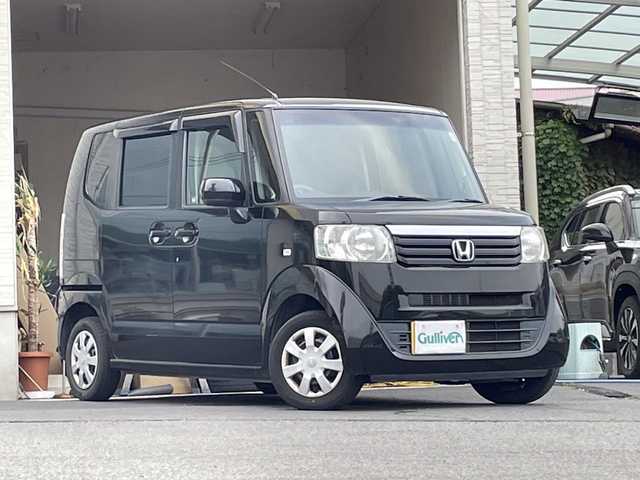 ホンダ Ｎ ＢＯＸ G Lパッケージ 大分県 2012(平24)年 11万km クリスタルブラックパール 両側スライドドア/純正フロアマット/スマートキー