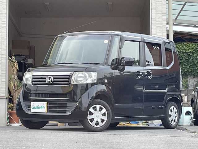 ホンダ Ｎ ＢＯＸ G Lパッケージ 大分県 2012(平24)年 11万km クリスタルブラックパール 両側スライドドア/純正フロアマット/スマートキー