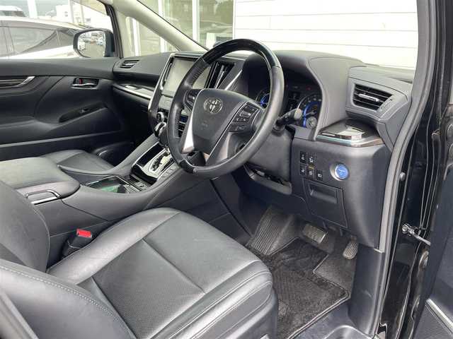 トヨタ ヴェルファイア ハイブリット ZR Gエディション 愛知県 2015(平27)年 7.5万km ブラック ・モデリスタフルエアロ/・HKS車高調/・純正SDメモリーナビ/・フルセグTV/・CD/DVD再生/・ミュージックサーバー（SD録音）/・Bluetooth接続/・ETC/・本革シート/・パワーシート（D/N/2列目）/・キャプテンシート/・両側パワースライドドア/・パワーバックドア/・社外製20インチアルミホイール/・LEDヘッドライト/・オートマチックハイビーム/・電動パーキングブレーキ/・ブレーキホールド/・アダプティブクルーズコントロール/・全席オートエアコン/・ドライブレコーダー（前）/・コーナーセンサー/・横滑り防止装置/・シートヒーター（D/N）/・純正フロアマット/・バックカメラ/・スマートキー/・プッシュスタート
