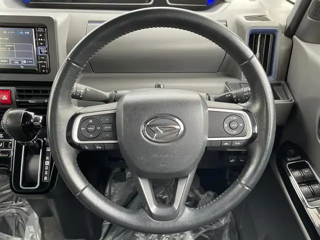 ダイハツ タント カスタム RS セレクション 道南・函館 2020(令2)年 2.6万km ブラックマイカメタリック/シャイニングホワイトパール /寒冷地仕様//スマートアシスト//両側パワースライドドア//純正メモリーナビ（NMZK-W70D)/ (フルセグTV/DVD/CD/SD/USB/BT/FM/AM)//バックカメラ//前席シートヒーター//レザー調シートカバー//革巻きステアリング//ステアリングリモコン//クルーズコントロール//アイドリングストップ//横滑り防止//LEDヘッドライト//フォグランプ//ウィカーミラー//プッシュスタート//スマートキー//ビルトインETC