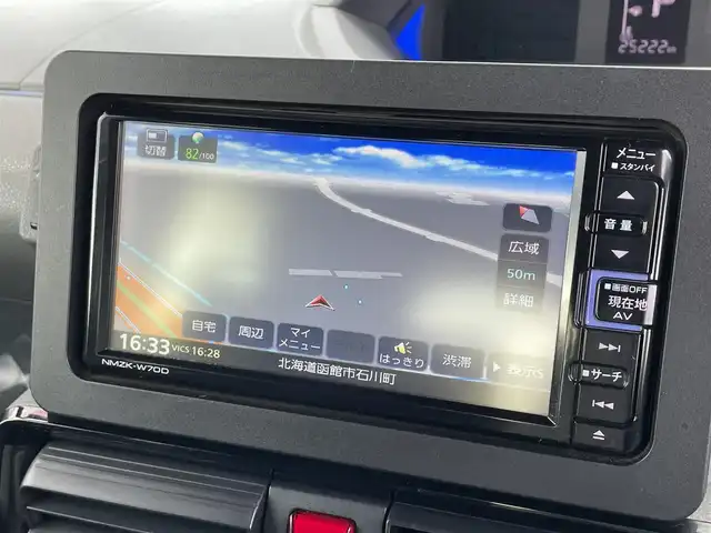 ダイハツ タント カスタム RS セレクション 道南・函館 2020(令2)年 2.6万km ブラックマイカメタリック/シャイニングホワイトパール /寒冷地仕様//スマートアシスト//両側パワースライドドア//純正メモリーナビ（NMZK-W70D)/ (フルセグTV/DVD/CD/SD/USB/BT/FM/AM)//バックカメラ//前席シートヒーター//レザー調シートカバー//革巻きステアリング//ステアリングリモコン//クルーズコントロール//アイドリングストップ//横滑り防止//LEDヘッドライト//フォグランプ//ウィカーミラー//プッシュスタート//スマートキー//ビルトインETC