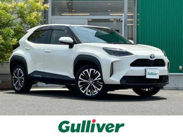 トヨタ ヤリスクロス ハイブリッド Z 岡山県 2021(令3)年 2.5万km ホワイトパールクリスタルシャイン 電動リアゲート/メモリナビ/フルセグテレビ/パノラミックビューモニター/ウィンカーミラー/ETC/クルーズコントロール/ドライブレコーダー/純正アルミホール/Ｂｌｕｅｔｏｏｔｈ接続可能/ＬＥＤヘッドライト/シートヒーター/パーキングアシスト