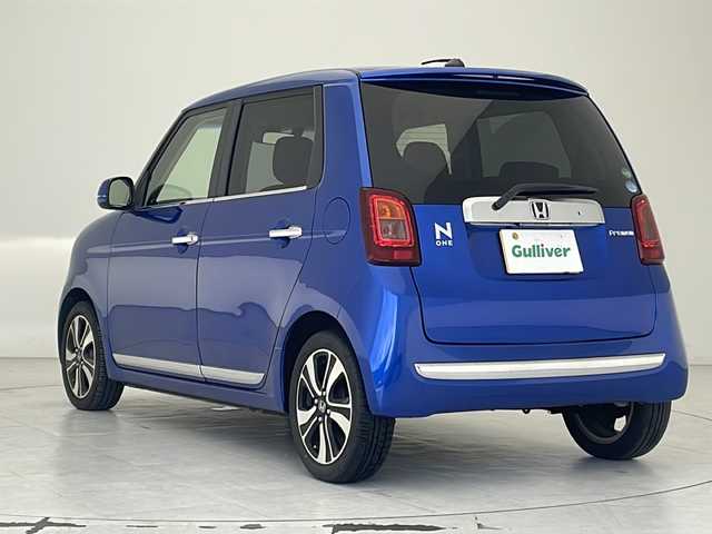 ホンダ Ｎ ＯＮＥ プレミアム ツアラー 沖縄県 2015(平27)年 4.8万km ブリリアントスポーティブルーメタリック2トーン 純正SDナビ（VXM-155VSi）/　（CD/DVD/SD/Bluetooth/TV/ラジオ）/バックカメラ/ビルトインETC/純正ドライブレコーダー/ALPINEスピーカー/衝突被害軽減システム/クルーズコントロール/横滑り防止装置/ハーフレザーシート/HIDヘッドライト/オートライト/純正15インチAW/純正フロアマット/プッシュスタート/スマートキ―/スペアキー