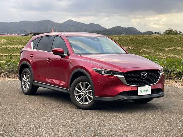 マツダ ＣＸ－５ XD スマートエディション 新潟県 2022(令4)年 1.3万km ソウルレッドクリスタルM ４ＷＤ　/純正10.25インチナビ　/360度ビューモニター　/スマートブレーキサポート/レーダークルーズコントロール　/ブラインドスポットモニター/ヘッドアップディスプレイ/レーンキープアシスト/LEDオートライト　/スマートキー/ETC