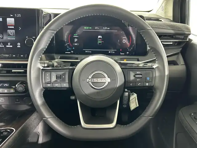 日産 オーラ G レザーエディション 佐賀県 2023(令5)年 0.4万km パープル AA仕入れ：評価点５点、内装評価A点/純正9インチナビ＜フルセグ/Bluetooth＞/アラウンドビューモニター/プロパイロット/置くだけ充電/BOSEプレミアムサウンドスピーカー/インテリジェントルームミラー/電動パーキングブレーキ/オートホールド/レザーシート/純正ドライブレコーダー/純正17インチアルミホイール
