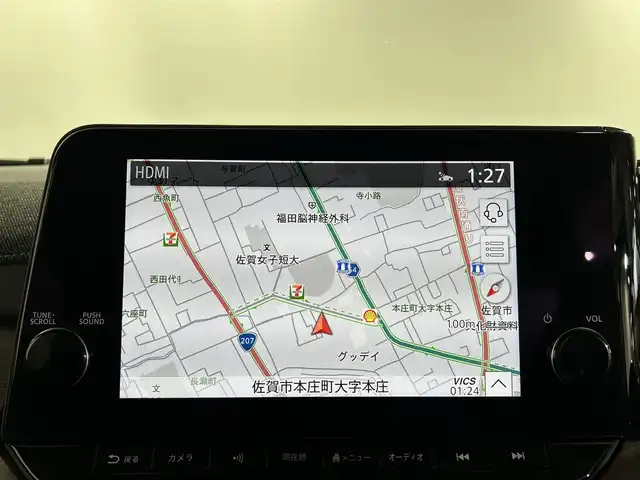 日産 オーラ G レザーエディション 佐賀県 2023(令5)年 0.4万km パープル AA仕入れ：評価点５点、内装評価A点/純正9インチナビ＜フルセグ/Bluetooth＞/アラウンドビューモニター/プロパイロット/置くだけ充電/BOSEプレミアムサウンドスピーカー/インテリジェントルームミラー/電動パーキングブレーキ/オートホールド/レザーシート/純正ドライブレコーダー/純正17インチアルミホイール