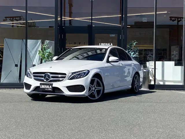 メルセデス・ベンツ Ｃ２００ アバンギャルド AMGライン 福岡県 2016(平28)年 4.3万km ポーラホワイト ・アダプティブクルーズコントロール/・純正ナビ/BT/USB/・バックカメラ/・黒革シート/シートヒーター/・フルセグ/・ETC/・純正18AW/・保証書/・取扱説明書/・HUD/・LEDライト
