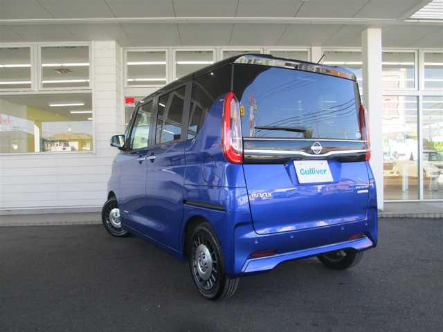 日産 ルークス オーテック 千葉県 2020(令2)年 3.6万km 青Ｍ 純正9インチナビ、フルセグTV/アランドビューモニター/オーディオ【CD/DVD/SD/BT】/エマージェンシーブレーキ/両側パワースライドドア/ハーフレザーシート/車両逸脱警報装置/純正14インチアルミホイール/ウィンカードアミラー/革巻きステアリング/ステアリングスイッチ/前後ドライブレコーダー/アイドリングストップ/ETC/インテリジェントキー/保証書/取扱説明書/スペアキー