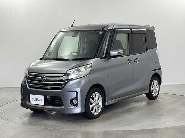 日産 デイズ ルークス ハイウェイスターX 栃木県 2015(平27)年 11.7万km チタニウムグレーメタリック 純正ＳＤナビ/ＴＶ／ＣＤ／ＤＶＤ／Ｂｌｕｅｔｏｏｔｈ／ＡＭ／ＦＭ／ＡＵＸ/バックモニター/アイドリングストップ/両側パワースライドドア/パワーウィンドウ/純正フロアマット/純正ドアバイザー/プッシュスタート/電動格納ミラー/フリップダウンモニター