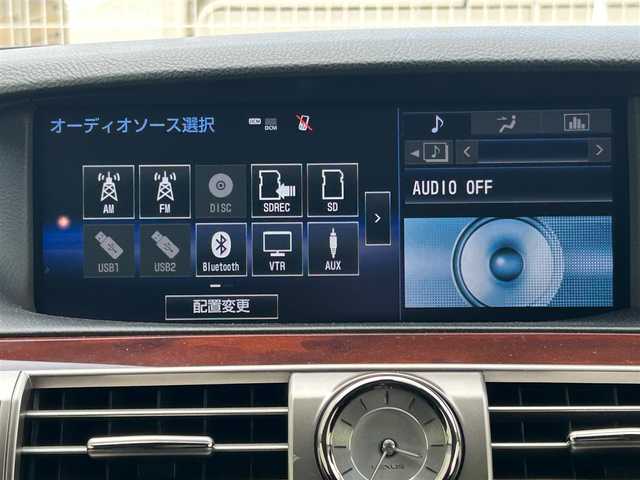 レクサス ＬＳ 600h バージョンC Iパック 滋賀県 2015(平27)年 6.4万km ブラック ガソリン（ハイブリッド）/4WD(F4)/CVT/ムーンルーフ/12.1インチ純正ナビ/(FM/AM/CD/DVD/フルセグ/Bluetooth)/ETC/ドライブレコーダー/バックカメラ/プリクラッシュブレーキアシスト	/レーダークルーズコントロール/レーンキープアシスト	/ブラインドスポットモニター/クリアランスソナー/電動サンシェード/運転席・助手席シートヒーター/運転席・助手席シートベンチレーション/シートメモリー/電動パーキング/電動格納ミラー/革巻きステアリング/ステアリングスイッチ/ステアリングヒーター/オートライト/LEDヘッドライト/フロントフォグ/自動防眩ルームミラー	/フルオートエアコン/プッシュスタート/スマートキー/純正フロアマット