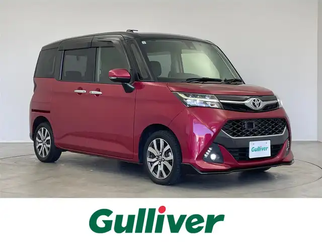 トヨタ タンク カスタムG－T 埼玉県 2017(平29)年 6.9万km ブラックマイカ/マゼンダベリーメタリック スマートアシスト２　純正９インチナビ　バックカメラ　ビルトインＥＴＣ　前後ドライブレコーダー　クルーズコントロール　シートヒーター　スマートキー　純正アルミホイール　オートライト　ＬＥＤライト　地デジ