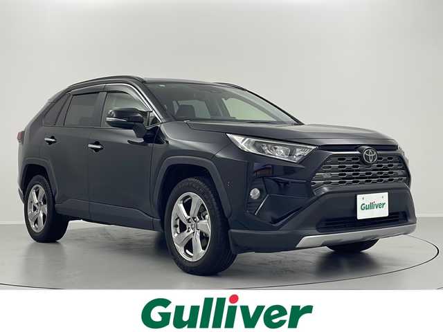 トヨタ ＲＡＶ４ G 福島県 2019(令1)年 4万km アティチュードブラックマイカ ガソリン/4WD/CVT/純正7インチナビ(NSZT-W68T)/【AM/FM/CD/DVD/SD/TVフルセグ/Bluetooth】/ビルトインETC/ドライブレコーダー/パワーバックドア/シートヒーター/エアシート/パワーシート/黒革シート/トヨタセーフティセンス/・プリクラッシュ/・レーンキープアシスト/・レーダークルーズコントロール（全車速追従機能付き）/・標識検知機能/バックカメラ/ブラインドスポットモニター/横滑り防止装置/電動サイドブレーキ/革巻きステアリング/ステアリングヒーター/ステアリングスイッチ/オートライト/LEDヘッドライト/電動格納ウインカーミラー/純正ドアバイザー/純正フロアマット