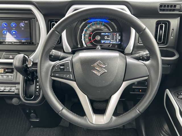 スズキ ハスラー HYBRID X 道東・釧路十勝 2021(令3)年 4.2万km クールカーキPM 4WD/禁煙車/寒冷地仕様/社外ナビ SL3118NV/（BT/CD/DVD/AUX）/バックカメラ/ドライブレコーダー/前席シートヒーター/アイドリングストップ/衝突被害軽減ブレーキ/革巻きステアリング/ステアリングスイッチ/コーナーセンサー/ETC/LEDヘッドライト/電動格納ミラー/フロアマット/保証書/取扱説明書/スペアキー1本