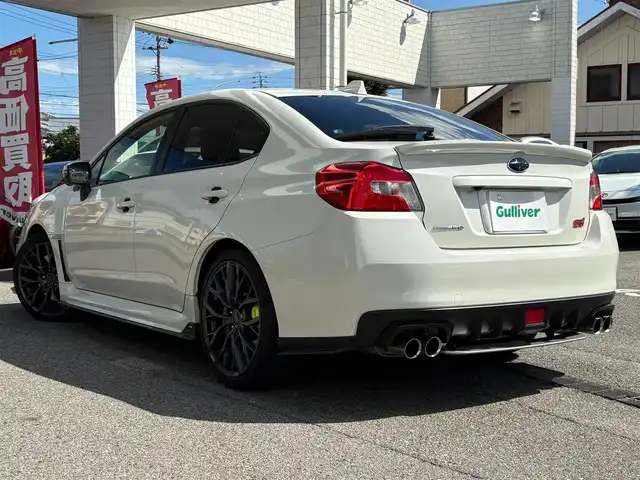 スバル ＷＲＸ ＳＴＩ STI タイプS 愛知県 2018(平30)年 5.9万km クリスタルホワイトP 4WD/ワンオーナー/純正8インチナビ/Bluetooth/CD/DVD/SD/サイド フロント バックカメラ/ETC/ステアリングスイッチ/ドライブレコーダー/BMS/STIリップスポイラー/STIキャリパー/ウインカーミラー/RECAROシート/パワーシートD＋N席/シートヒーター/純正フロアマット/純正アルミホイール/純正エアロ/スペアキー