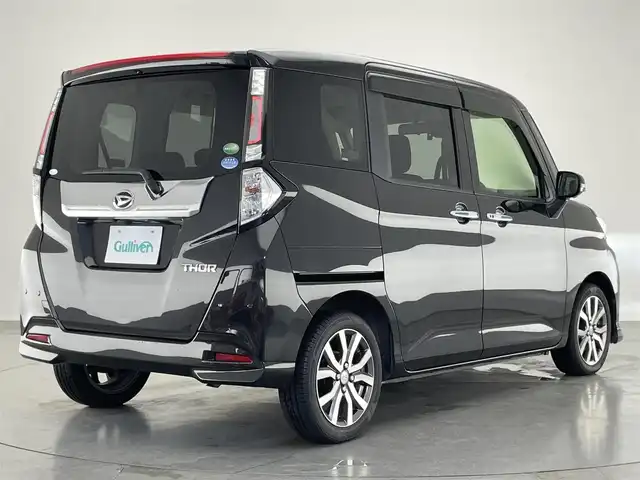 ダイハツ トール カスタムG ターボ SAⅢ 愛知県 2019(令1)年 5.9万km ブラックマイカメタリック 社外ナビ　全方位カメラ　両側パワスラ　禁煙　スマアシIII　フルセグＴＶ　ＤＶＤ　クルコン　ＥＴＣ２．０　ナビ連動前後ドラレコ　車線逸脱　衝突軽減　ＬＥＤライト　フォグ　コーナーセンサー　オートハイビーム
