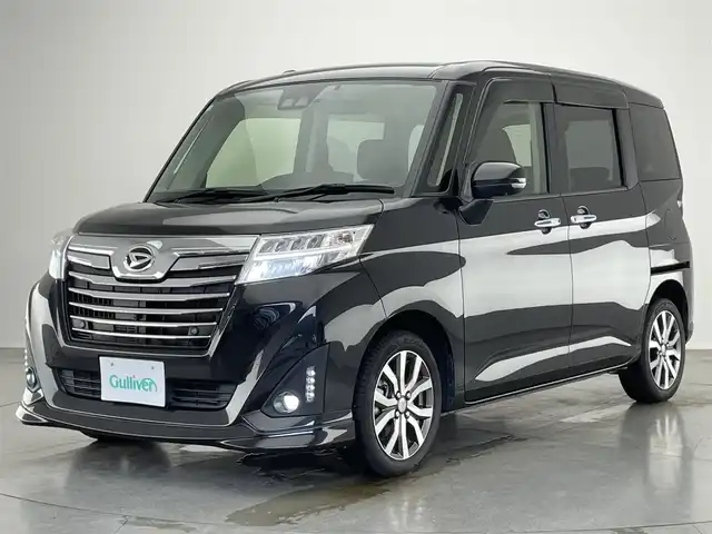 ダイハツ トール カスタムG ターボ SAⅢ 愛知県 2019(令1)年 5.9万km ブラックマイカメタリック 社外ナビ　全方位カメラ　両側パワスラ　禁煙　スマアシIII　フルセグＴＶ　ＤＶＤ　クルコン　ＥＴＣ２．０　ナビ連動前後ドラレコ　車線逸脱　衝突軽減　ＬＥＤライト　フォグ　コーナーセンサー　オートハイビーム