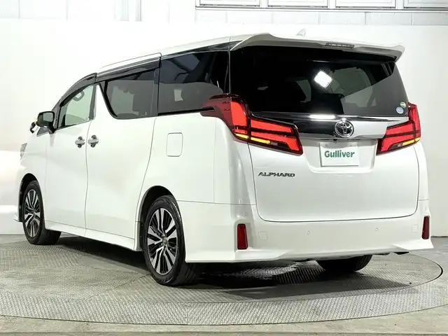 トヨタ アルファード S Cパッケージ 大阪府 2018(平30)年 5.5万km ホワイトパールクリスタルシャイン 純正9incナビTV フリップダウンモニター 黒革シート パワーシート/ヒーター/エアコン ステアリングヒーター 電動リアゲート デジタルインナーミラー レーダーC 衝突軽減B レーンアシスト ドライブレコーダー ETC