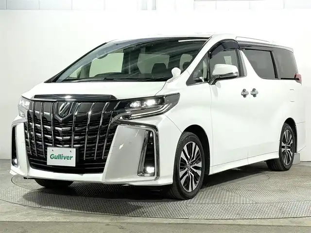 トヨタ アルファード S Cパッケージ 大阪府 2018(平30)年 5.5万km ホワイトパールクリスタルシャイン 純正9incナビTV フリップダウンモニター 黒革シート パワーシート/ヒーター/エアコン ステアリングヒーター 電動リアゲート デジタルインナーミラー レーダーC 衝突軽減B レーンアシスト ドライブレコーダー ETC