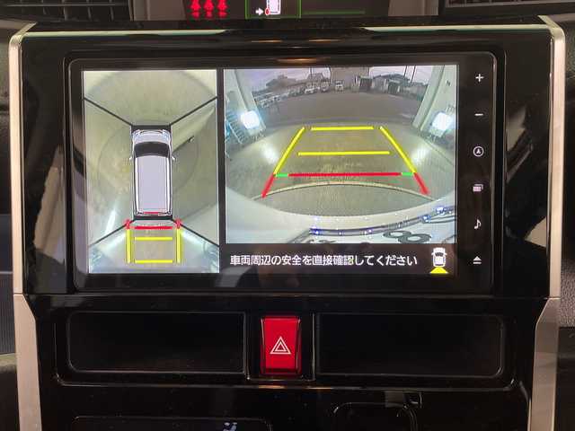ダイハツ トール カスタムG ターボ 栃木県 2020(令2)年 5.5万km ブラックマイカメタリック/パールホワイトⅢ 2トーン 純正ナビ/（CD/DVD/フルセグTV/Bluetooth/SD/HDMI/iPod）/純正フリップダウンモニター/全方位カメラ/コーナーセンサー/ETC/前方ドライブレコーダー/両側パワースライドドア/ハーフレザーシート/前席シートヒーター/禁煙車/オートライト/LEDヘッドライト/横滑り防止装置/フォグランプ/スマートキー/プッシュスタート/アイドリングストップ/ステアリングスイッチ/革巻きステアリング/ウィンカーミラー/純正15インチアルミホイール/フロアマット