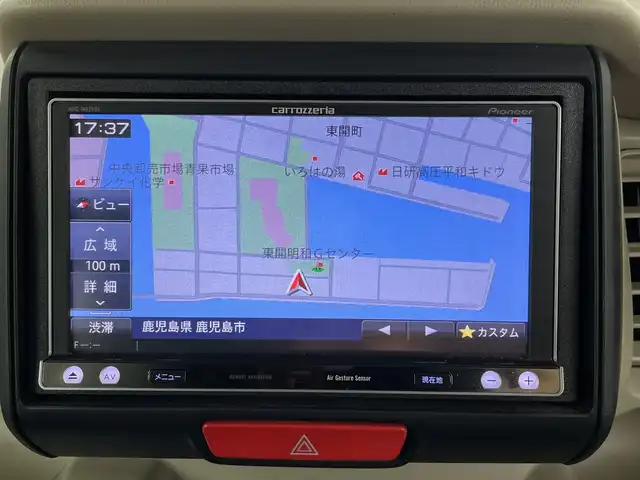 ホンダ Ｎ ＢＯＸ ＋ G 鹿児島県 2014(平26)年 6.7万km カトラリーシルバーM 社外ナビ/(BT/CD/DVD/AM/FM/フルセグTV)/前後ドライブレコーダー/アイドリングストップ/ベンチシート/チップアップシート/レザー調シートカバー/運転席シートハイトアジャスター/プラズマクラスター搭載エアコン/スペアキー/オートライト